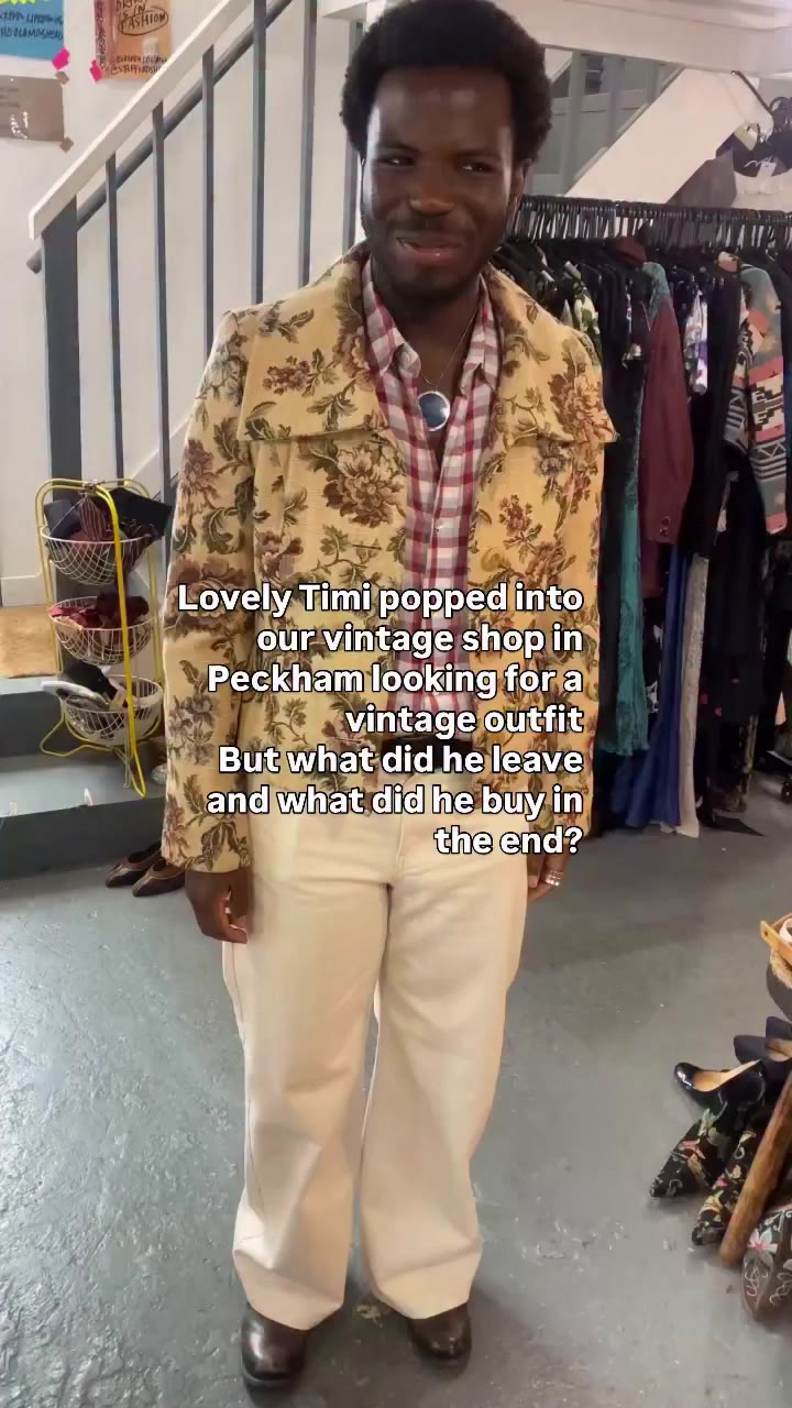 Lovely Timi popped into our vintage shop in Peckham looking for a vintage…