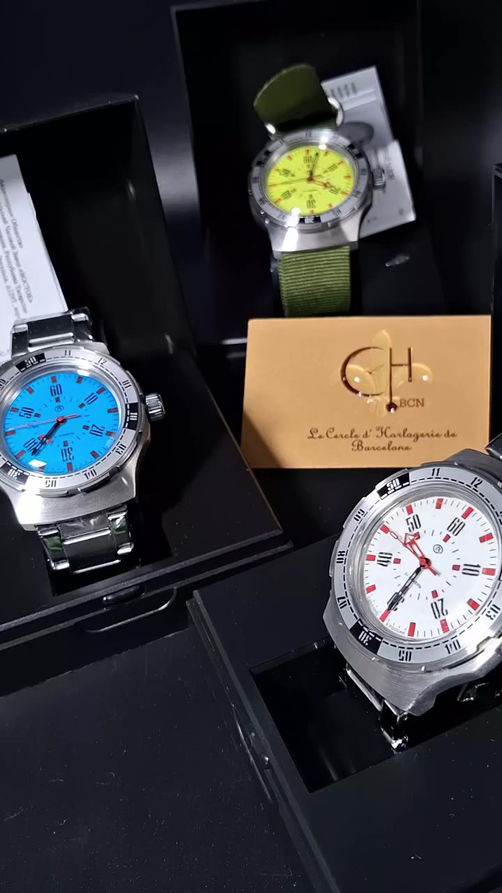 Vostok Pripyat y variantes!! Disponible ya en chbcn.es #vostok #relojesrusos