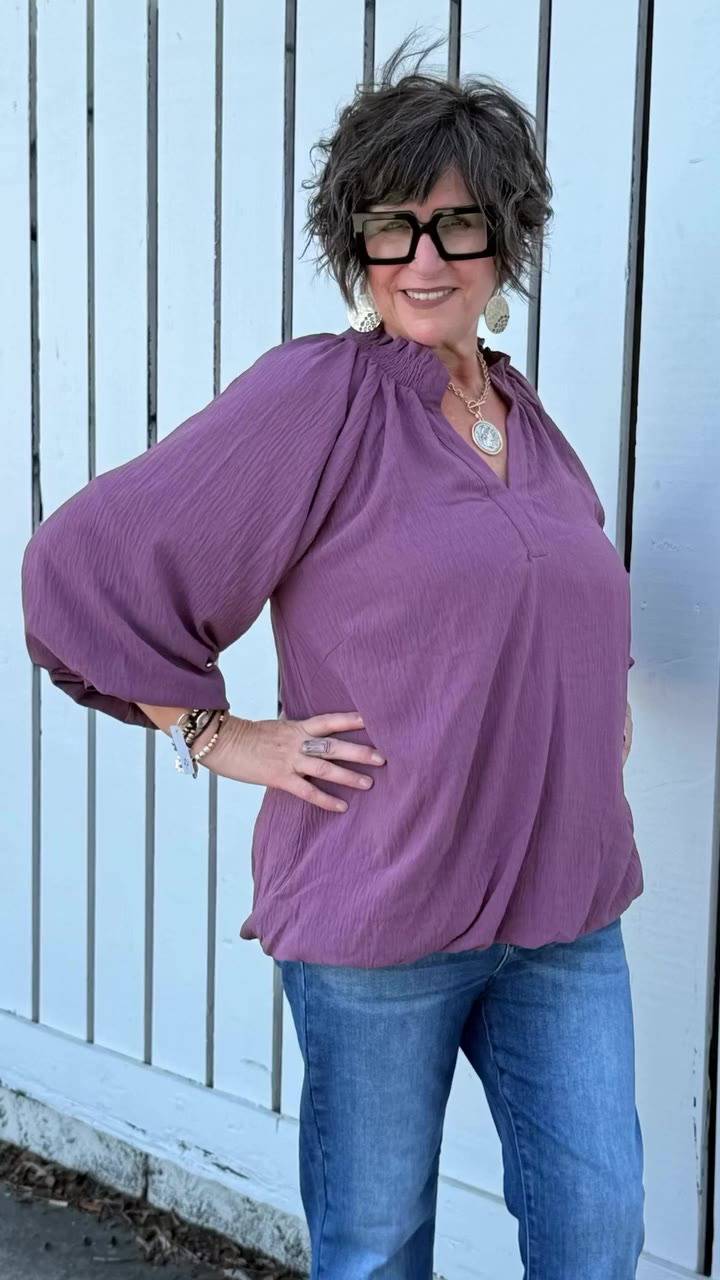 Easy. Effortless. Fun. 💜 This new Umgee top has that relaxed, flowy fit we…