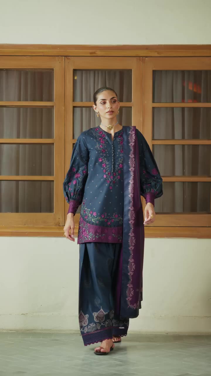 Fabric: Embroidered Printed Viscose Linen Details: 3 Piece | Available in…