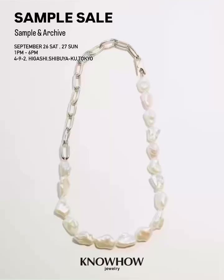 ⁡ SAMPLE SALE ⁡ 9/26 (Sat) - 9/27 (Sun) OPEN 13:00 - 18:00 @ KNOWHOW Salon ⁡…