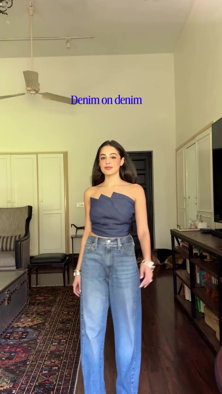 Denim on denim - but like I’ve never seen before! We’re talking denim couture…