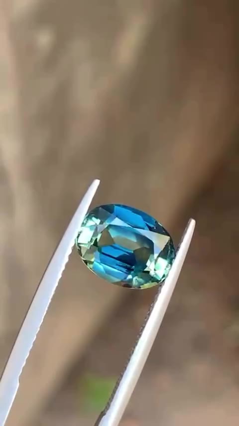 3.69 Ct Natural Unheated Teal Sapphire 💎 Rare color. Unmistakable character…