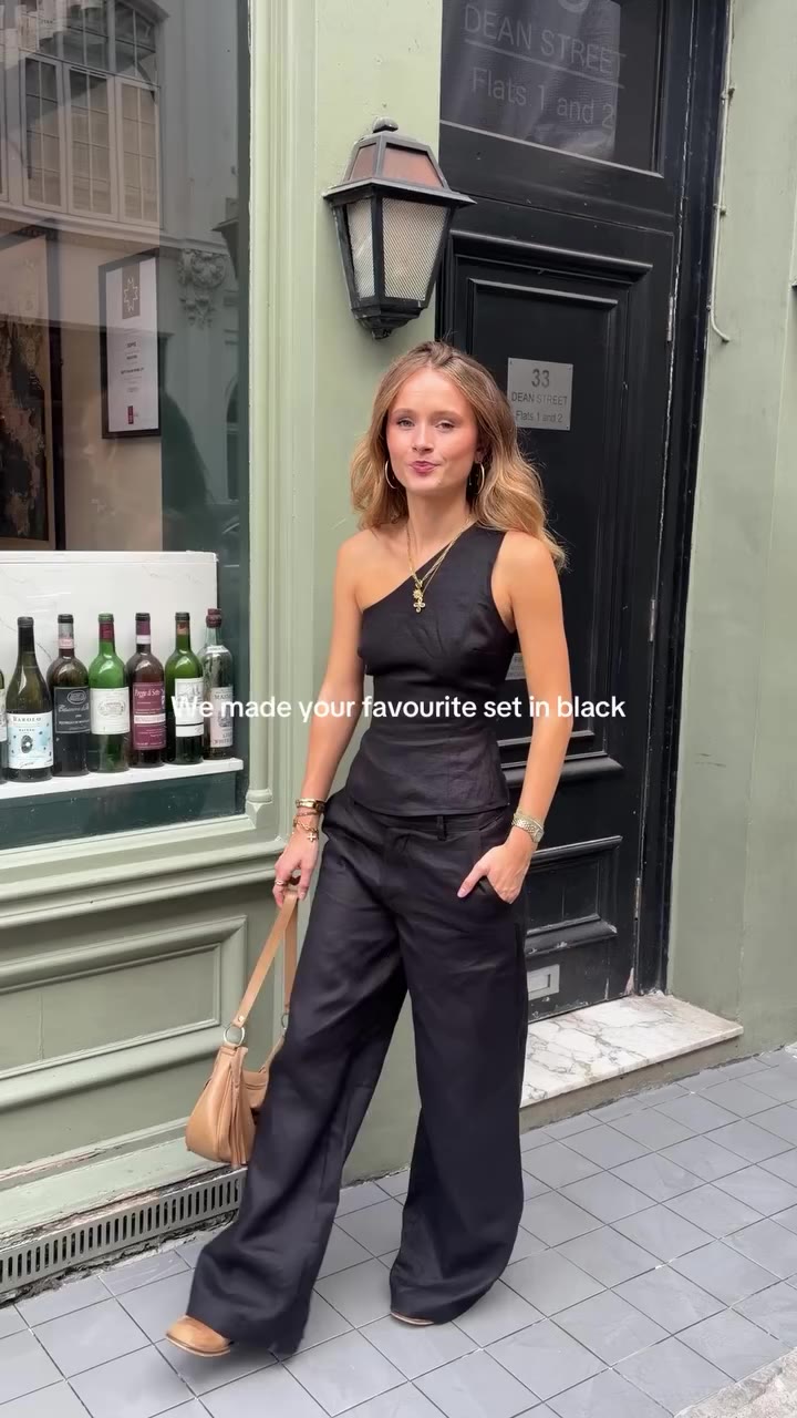 Introducing the Malin One Shoulder Top in Black @malintomkins 🖤 Pair with our…