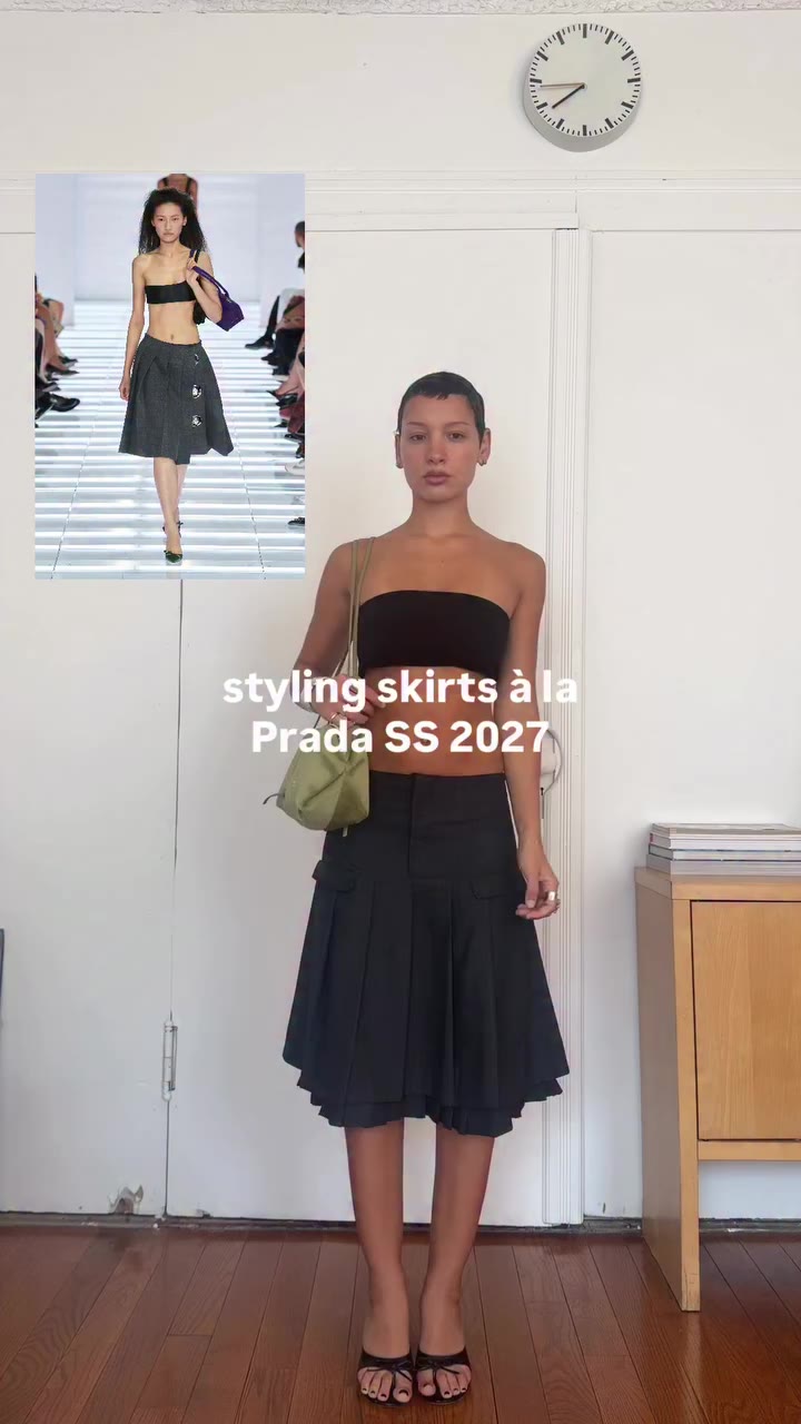 “the skirt is like a t-shirt” -Miuccia Prada