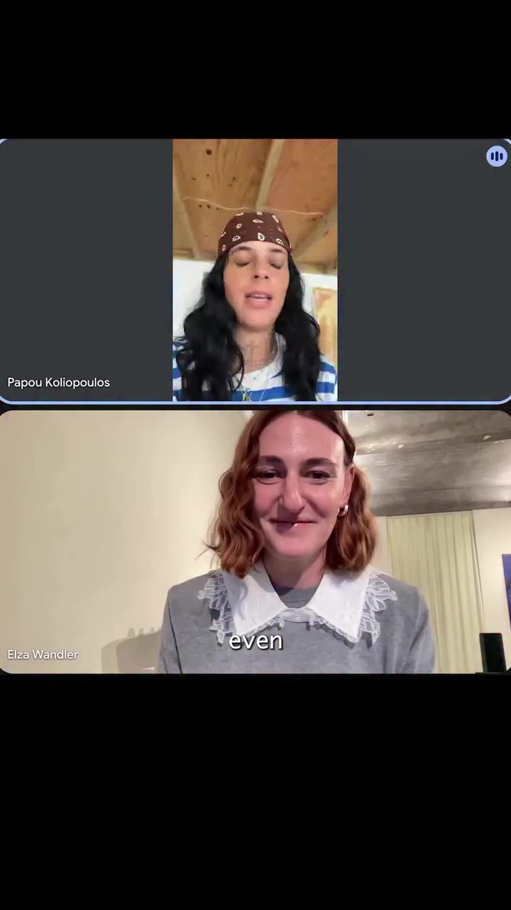Artist Talks with Papou. Looking back at a few moments from yesterday’s…