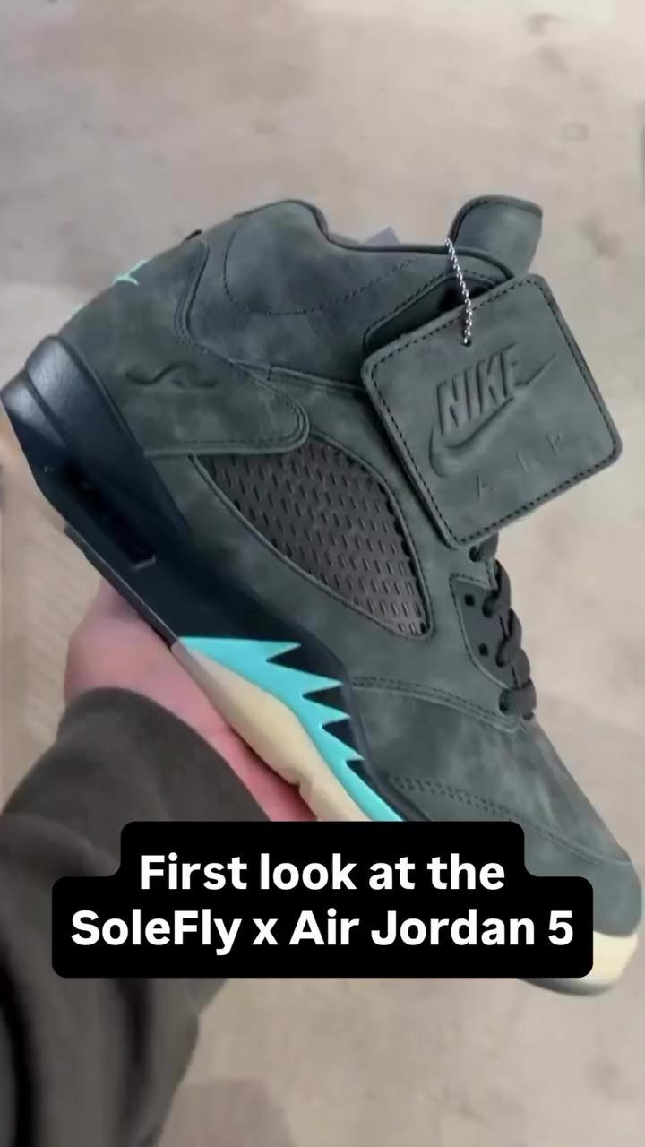 First look at the SoleFly x Air Jordan 5 collab. Expected Holiday 2026. Stay…