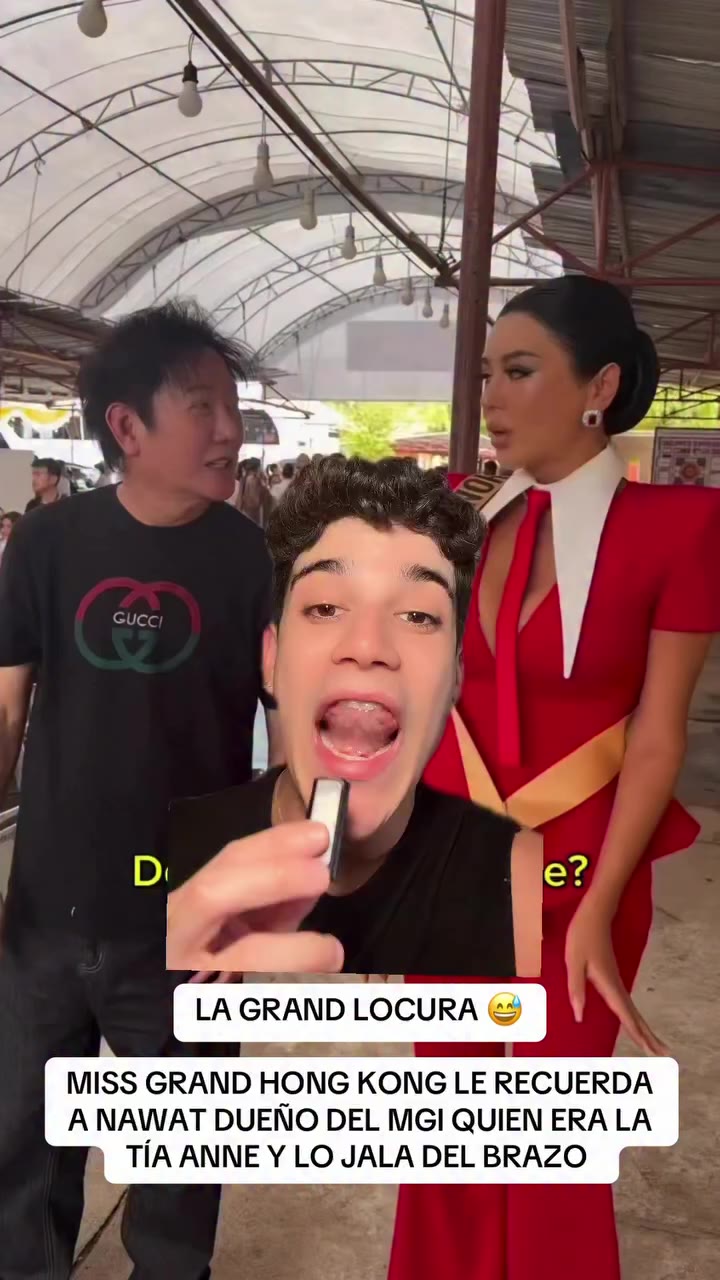 QUE LOCURA 😅 la Miss Grand HONG KONG agarró para loco a Papi Nawat e imitó a…