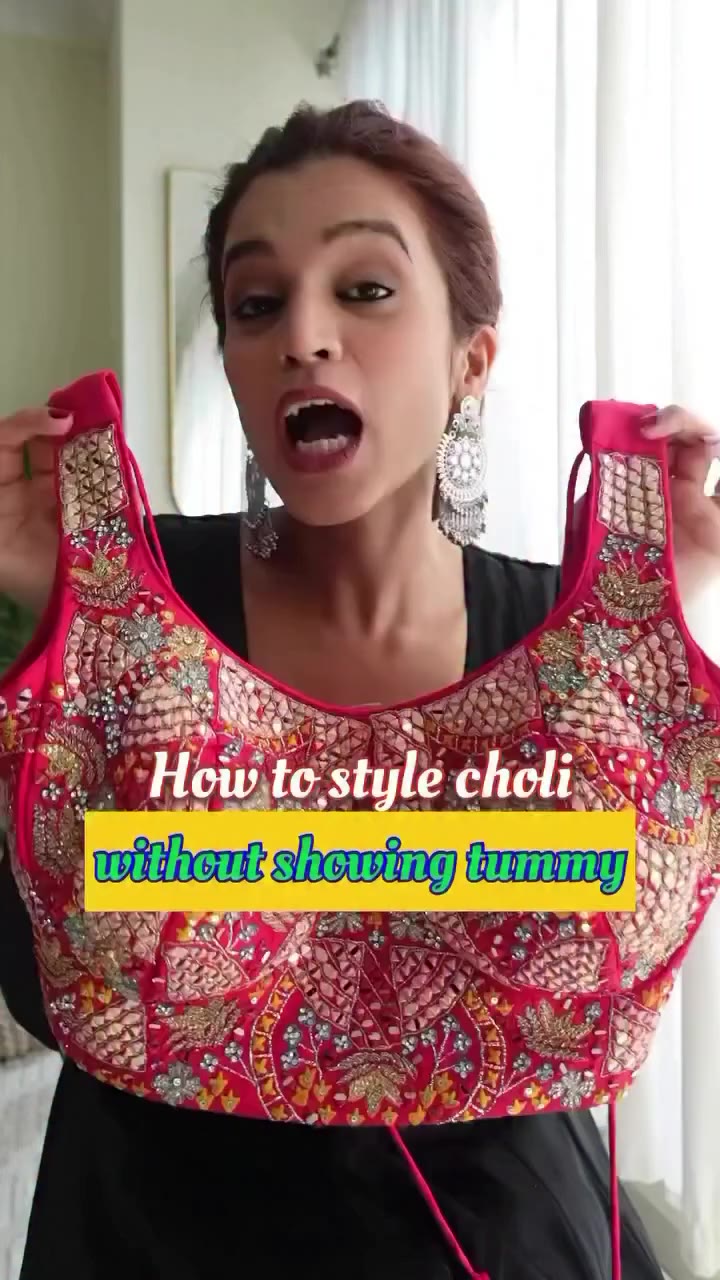 Not comfortable to show your tummy for dandiya night ✨…don’t worry let me show…