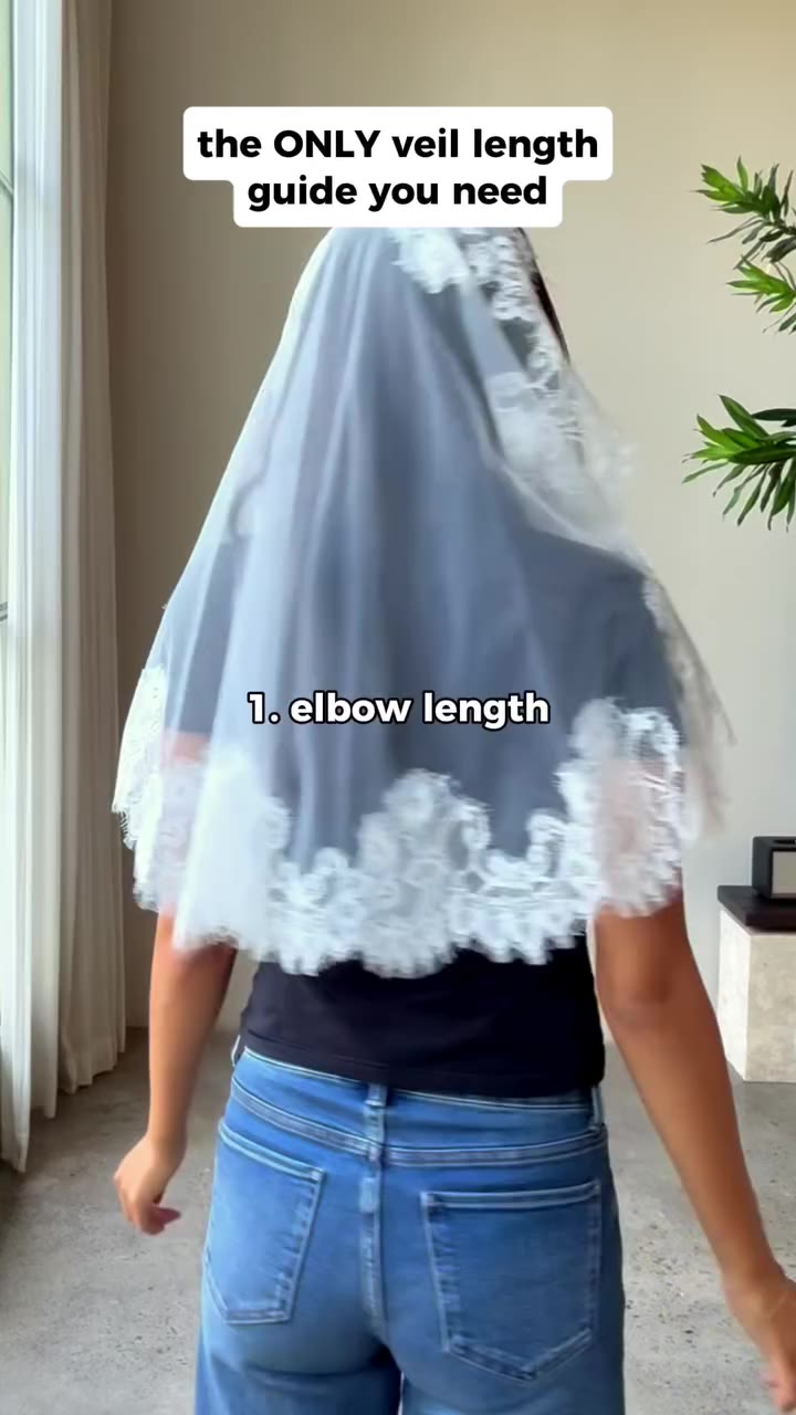 The only veil length guide you need 👰🏻‍♀️🤍 From elbow to cathedral length…