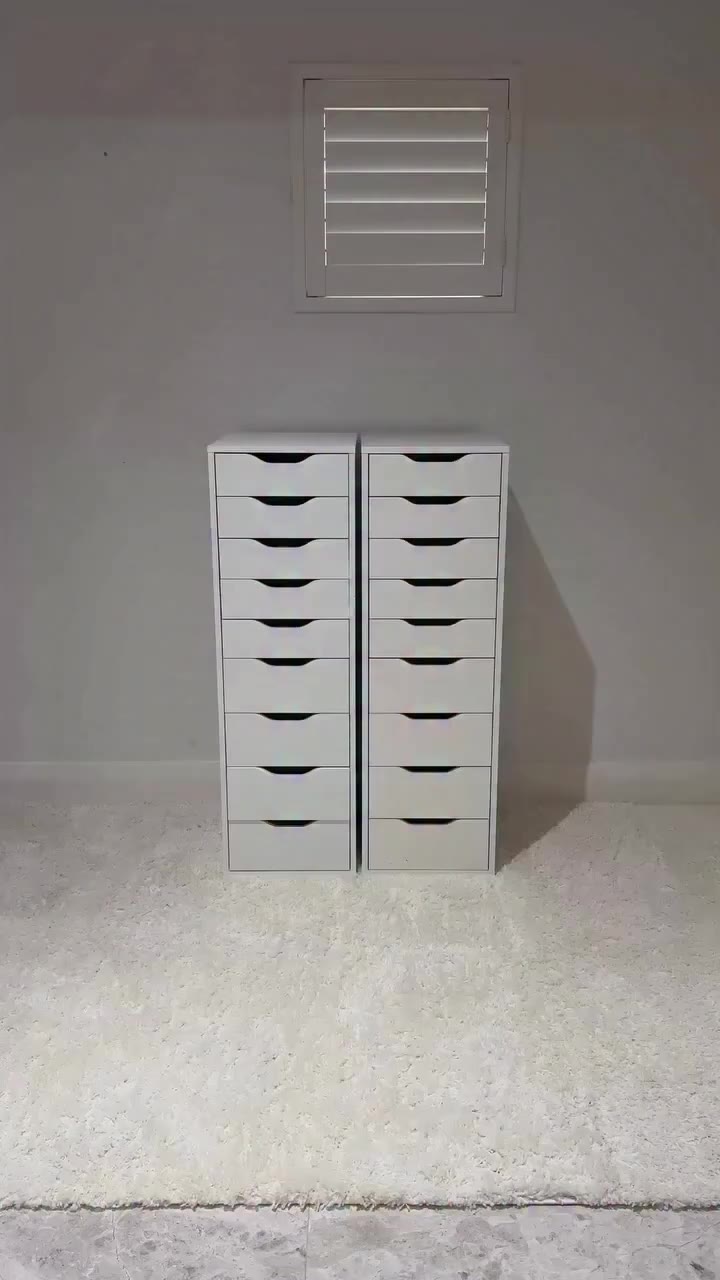 Tonight’s layout 😃 FROM IKEA You need 2 x IKEA 9 DRAWER UNITS 1 x IKEA MALM…
