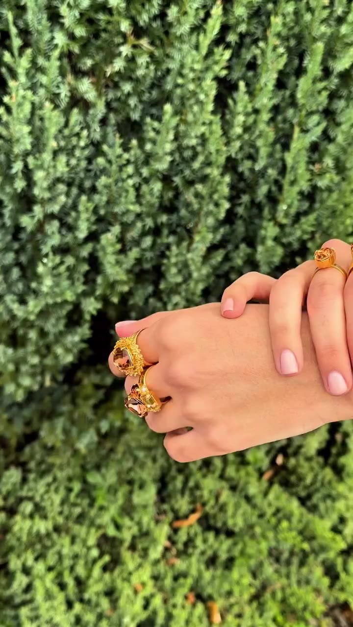 ReCreated Light Smoked Topaz🤎😍 #carolinesvedbom #handmade #jewelry