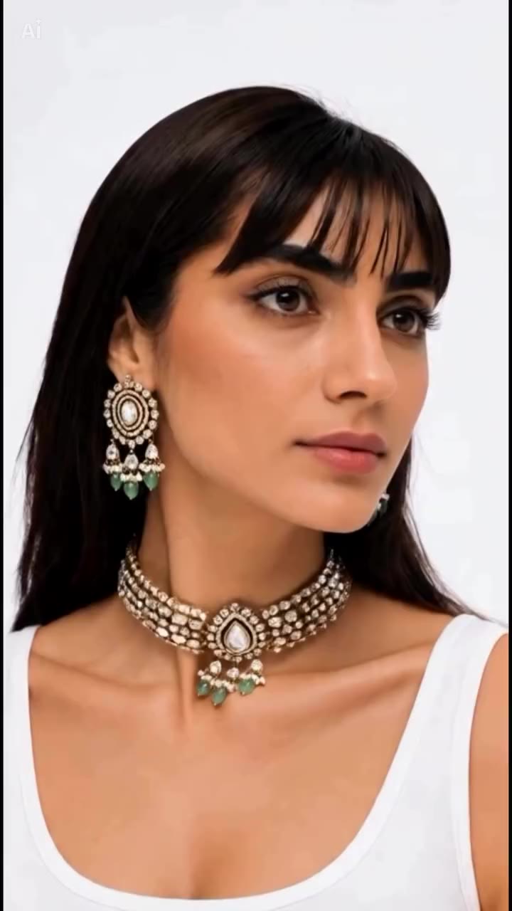 Diwali plans call for a little extra sparkle ✨ Meet the Mahira Kundan Set a…