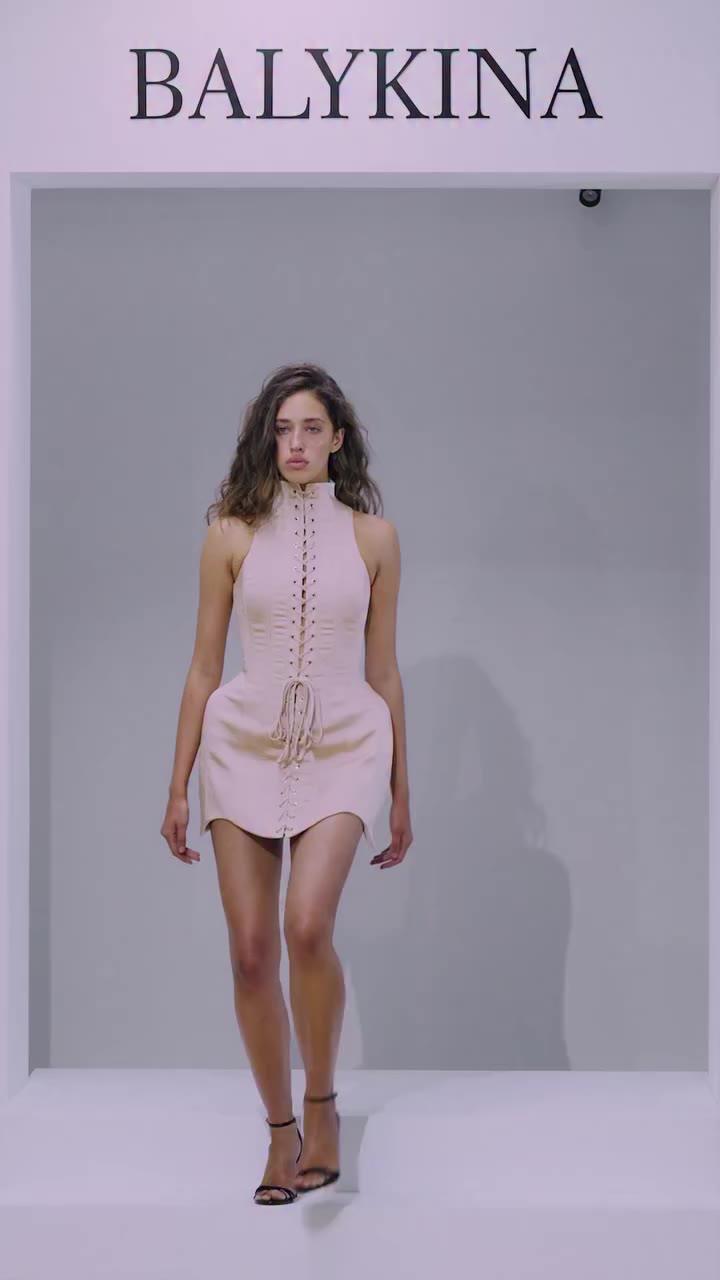 Milena dress beige DÉBUT collection Fall/Winter 26-27