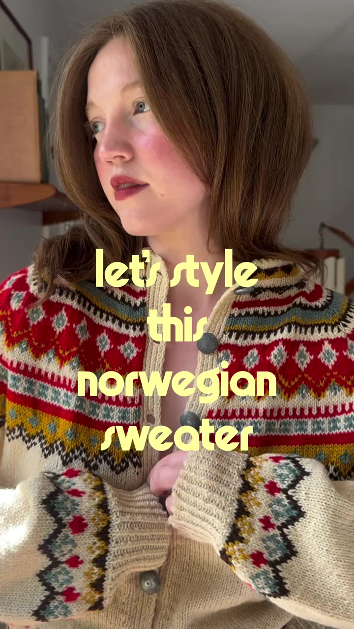 norwegian sweaters are my life long staple 💌this one was handmade in Bergen…