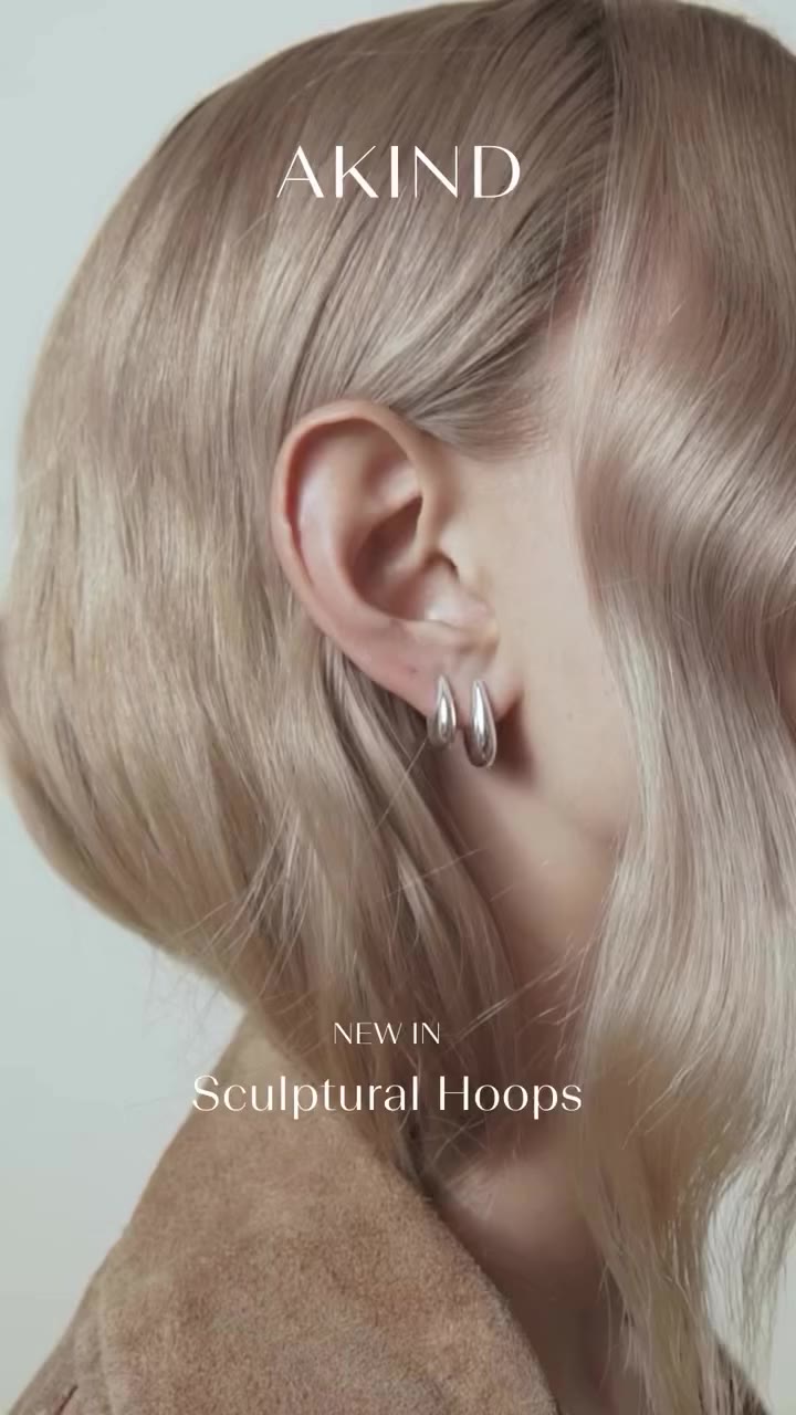 NEW IN - Sculptural Hoops 🩶 Meet the latest additions to the AKIND family…