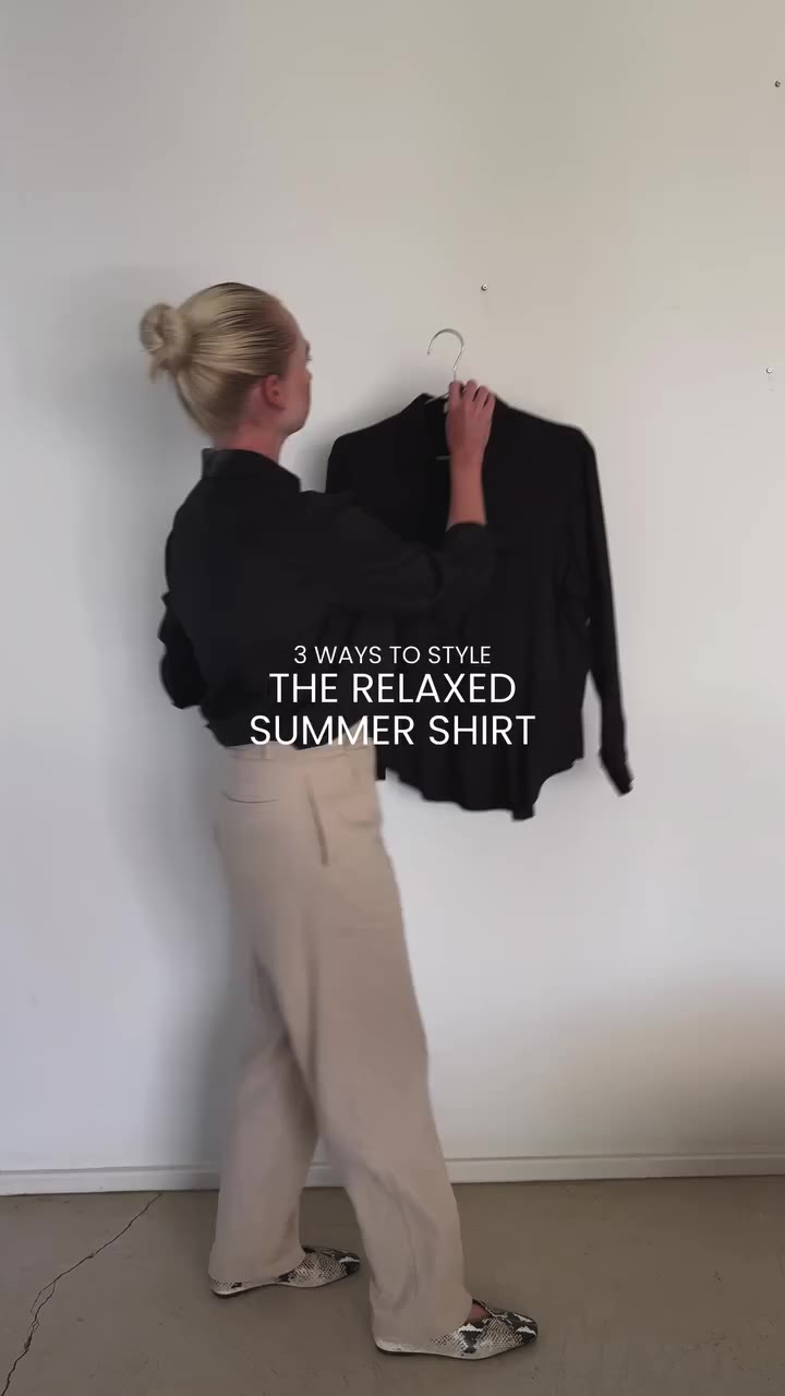 One shirt. Three ways. The Relaxed Summer Shirt brings together drape, ease…