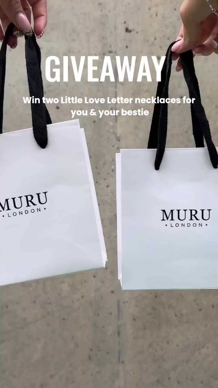 IT’S GIVEAWAY TIME 🤍 We’re giving away 2 Little Love Letter Necklaces, one…