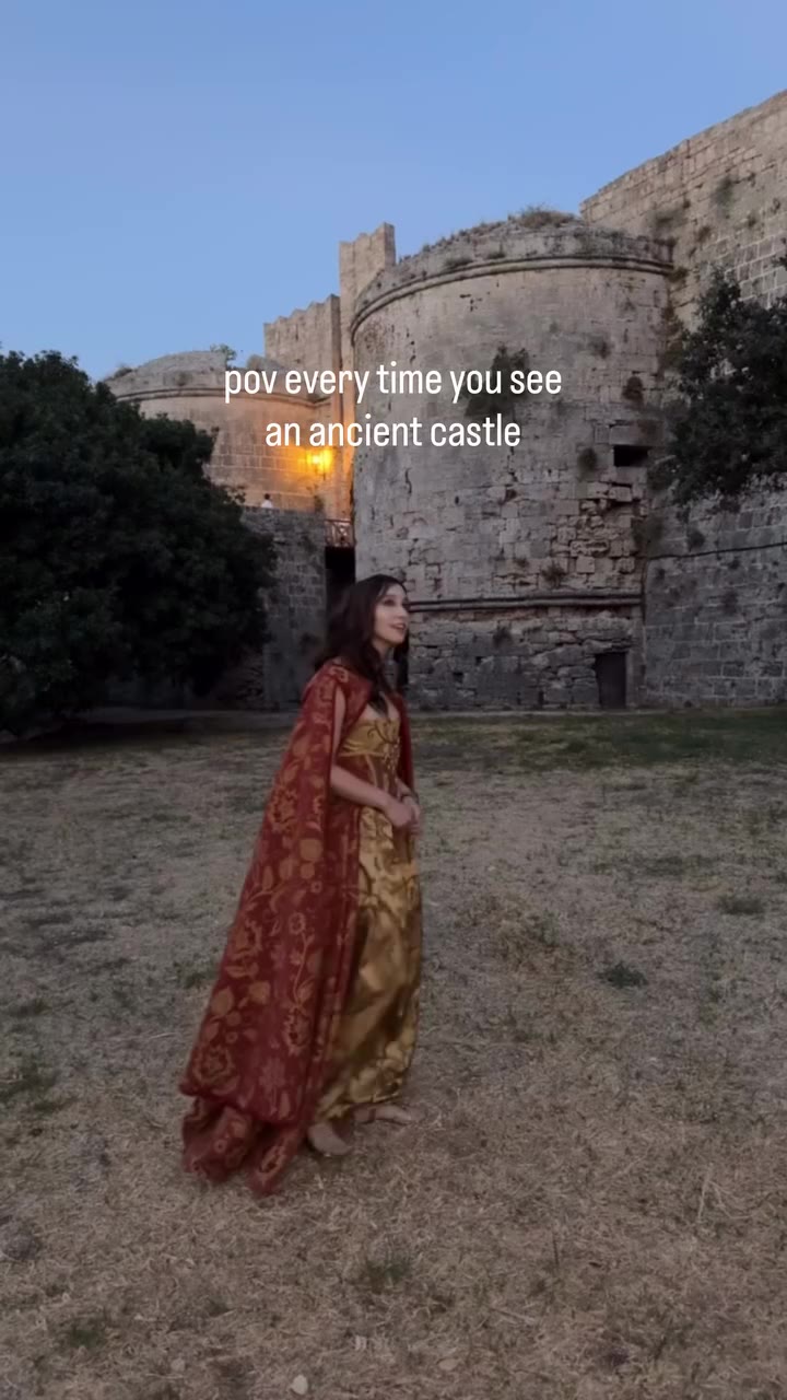 Such an ancient city Rhodes @wanderfull.tales 🎥: @lina.does.cosplays #castle…