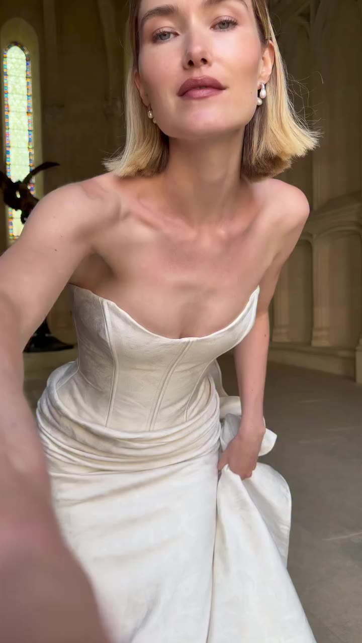 The kind of dress you plan the venue around 🏰