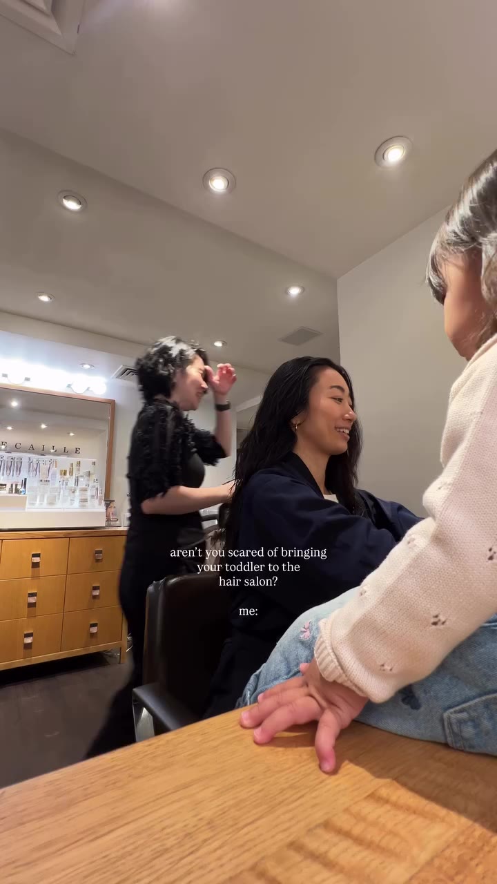 the commute to the salon is more intimidating tbh🤣 once we’re there it’s all…