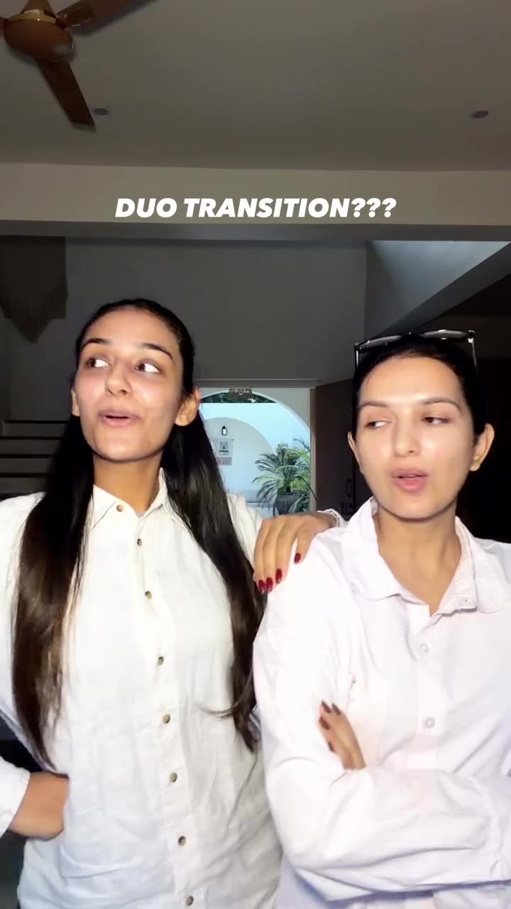 Transitioning like butter 👀🐒💗 @raginibhabhra_ . . #duotransition #foryou…