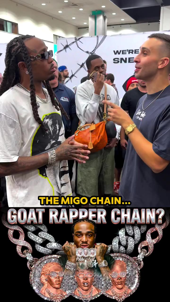 Is the Migos chain the GOAT rapper chain?? 🥶 Watch the full Quavo video on…