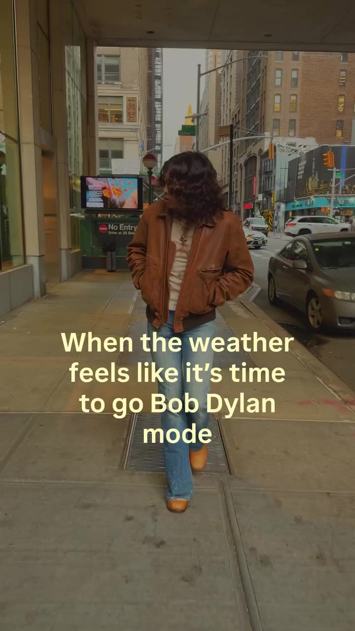 The second the weather dips below 65… #70s #bobdylan