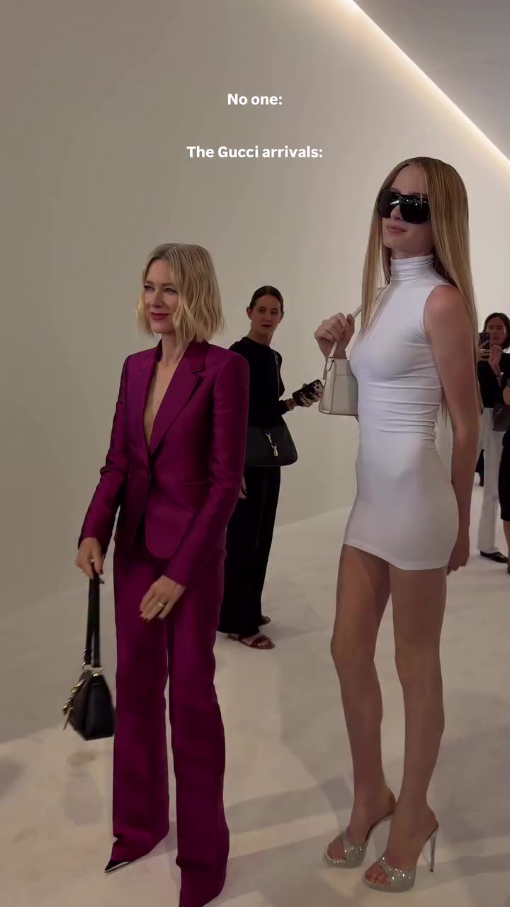 The @gucci guest list understood the assignment😌 #GraziaME #Gucci