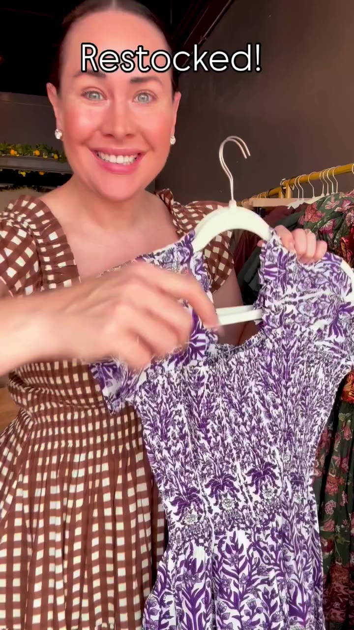 We RESTOCKED your favorite fall dresses!! Great TCU PURPLE and fall prints for…