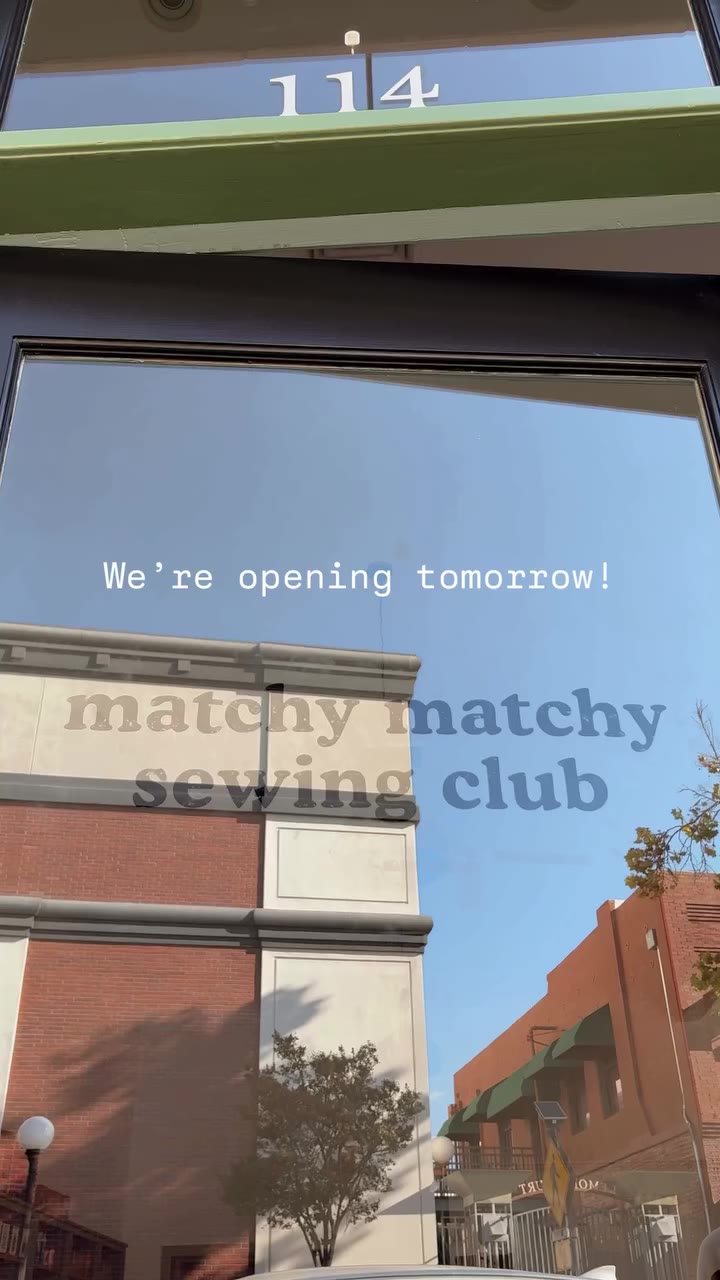 This is not a drill. The Matchy Matchy Sewing Club store opens this weekend!…