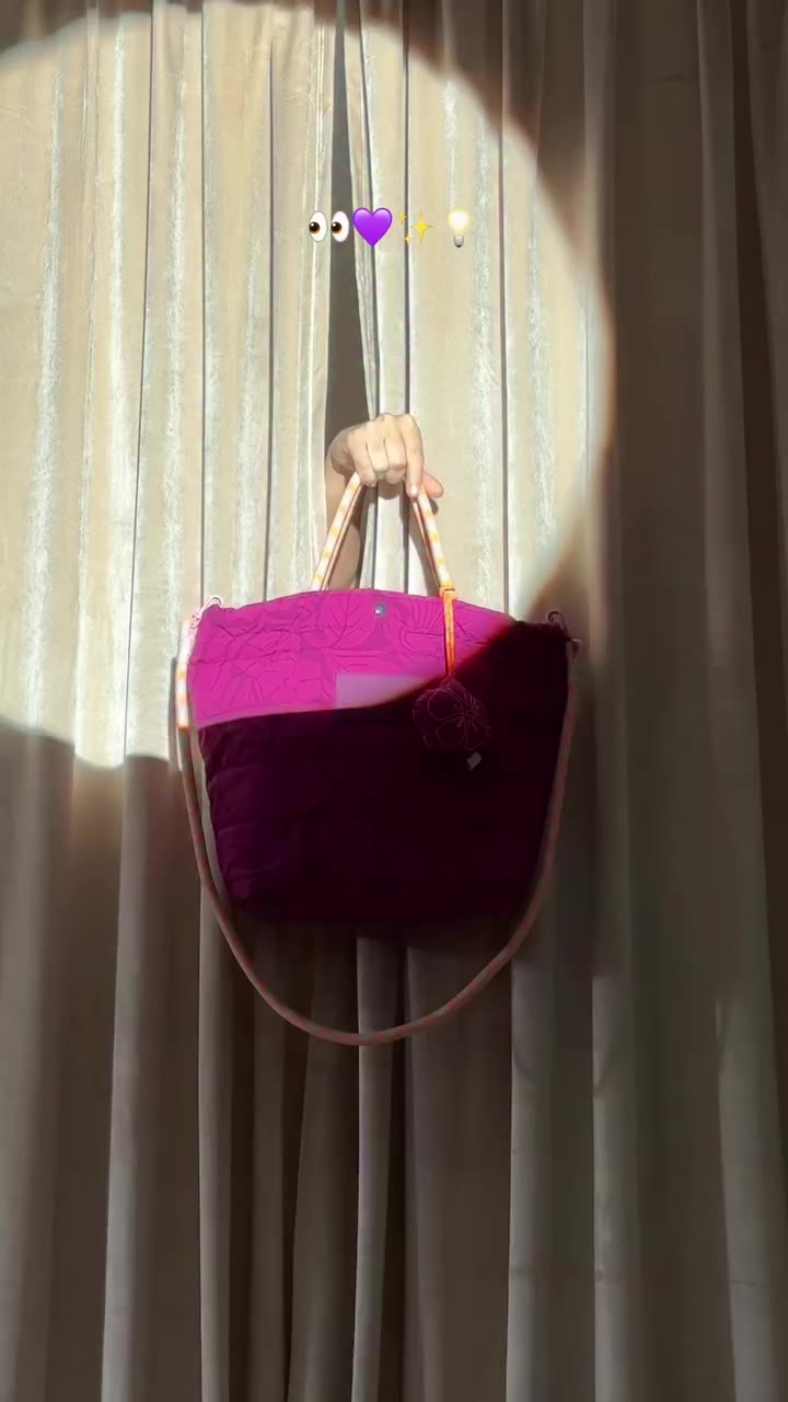 Introducing the Quilted Rope Tote ✨ Featuring Just Right Puff®—enough puff to…