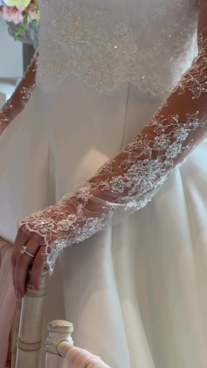 The DYLLAN Gown: classic structure with undeniable romance 💍 Content Creator…