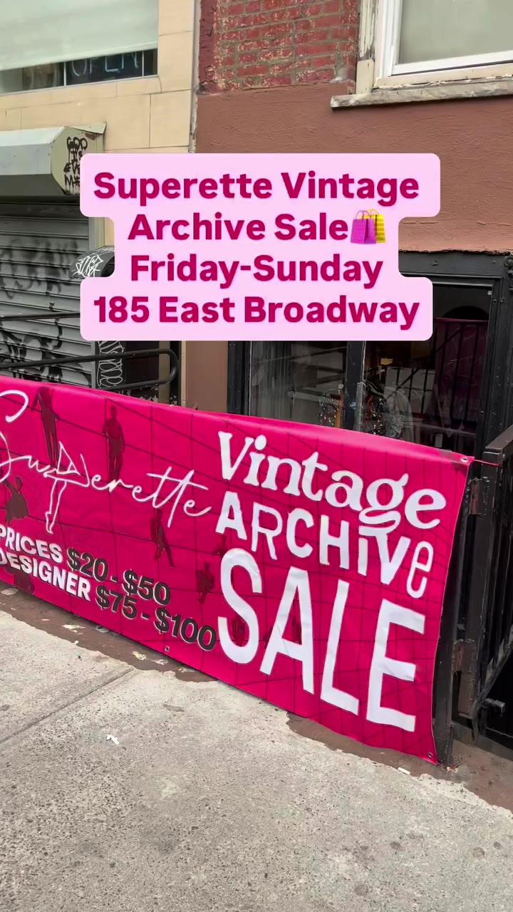 • @superettevintagenyc SUPERETTE VINTAGE ARCHIVE SALE! FALL EDITION!…