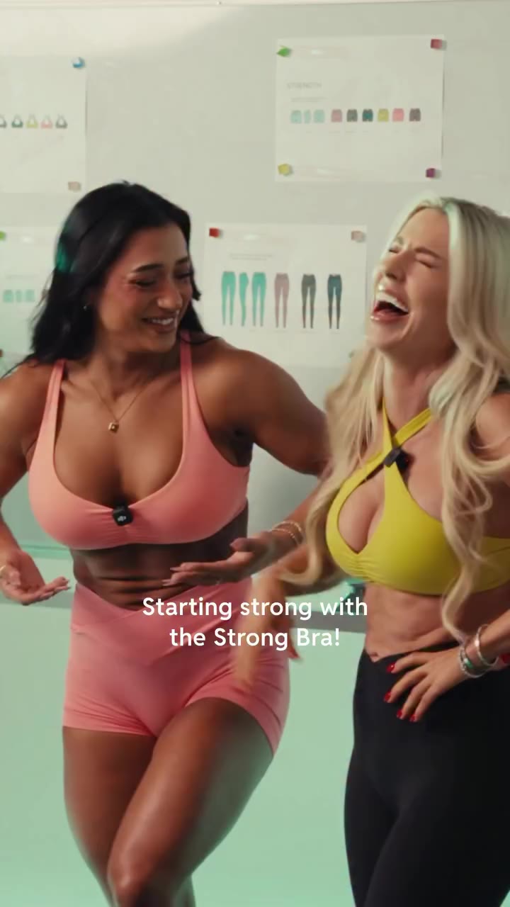 Behind the design of the Strong Sports Bra 💪The adjustable straps let you…