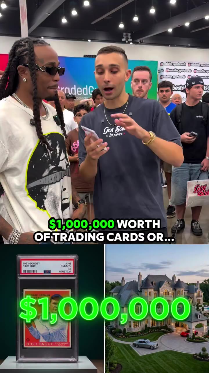 Are trading cards or real estate a better investment? 📈 Watch the full Quavo…