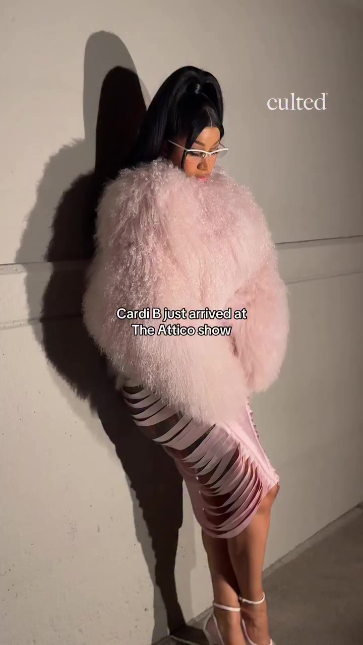@iamcardib just arrived at @theattico SS27 show