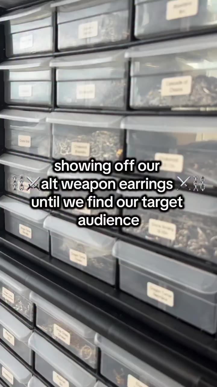 Comment your favorite! ⚔️⛓️🖤 #altjewelry #weaponjewelry #earringslovers…