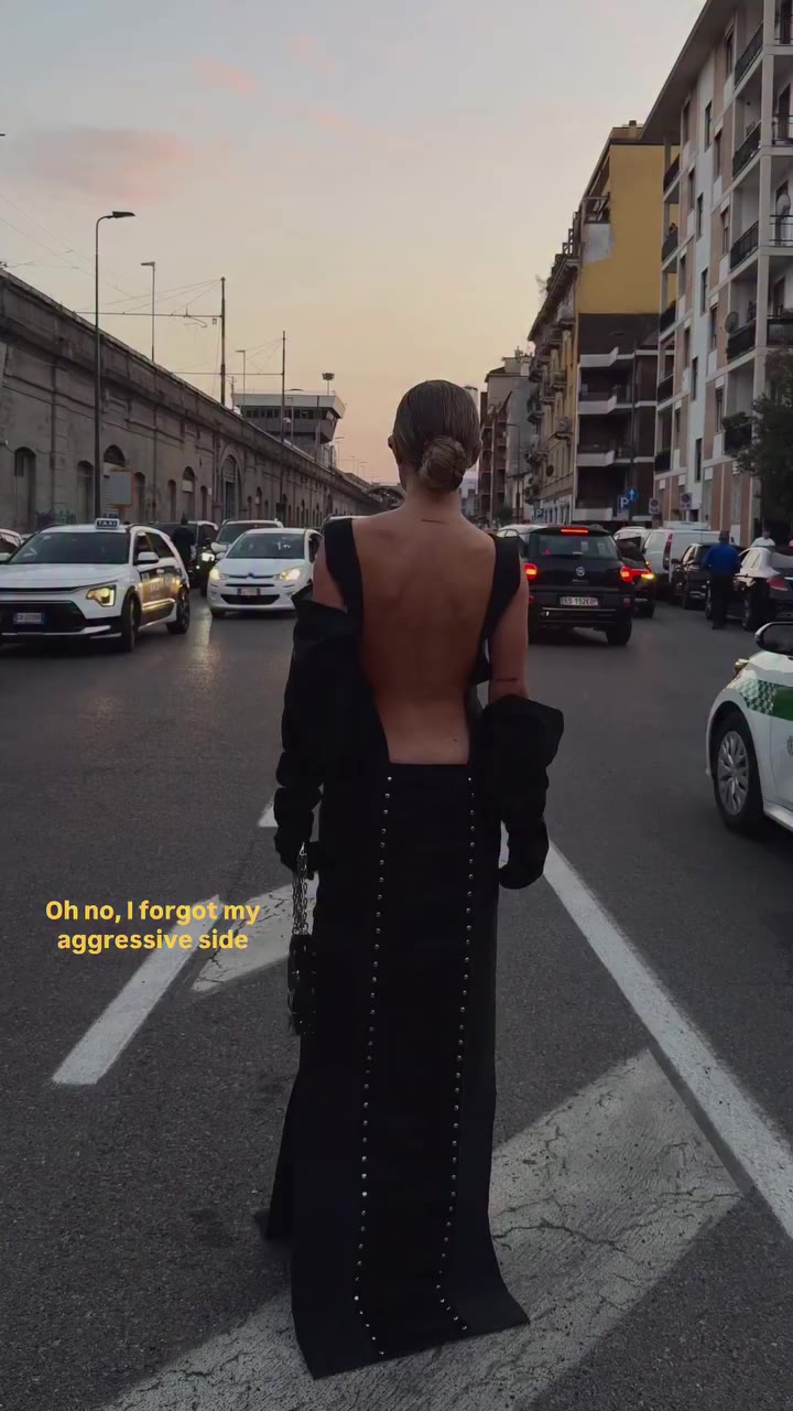 Oh no, I forgot to show my aggressive side for @milanfashionweek 🕷️ #attico…