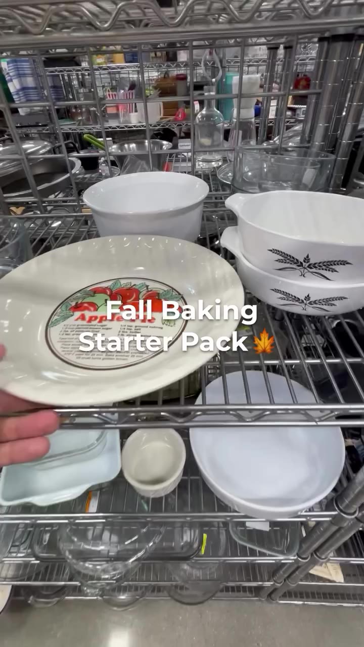 Your fall baking mood board is all here and thrifted. What’s first on your…
