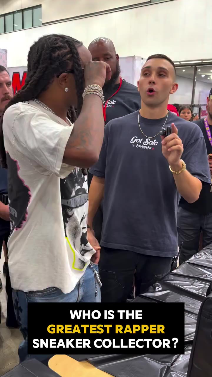 Who’s the GOAT rapper sneaker collector? 🤔 Watch the full Quavo video on our…