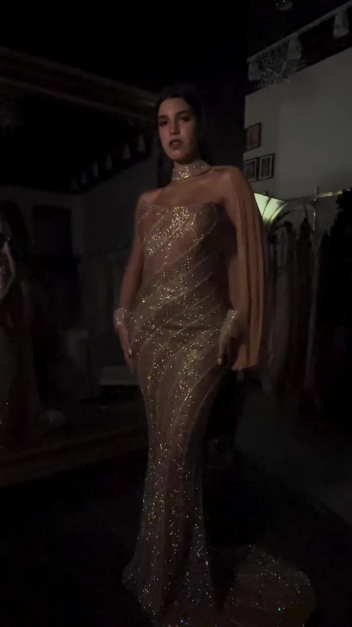 Fully beaded custom made gown by in house designer🤩🤩@bbbybarbara_…