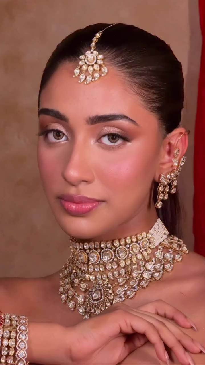A glamorous bridal vision where intricate artistry meets modern styling and…