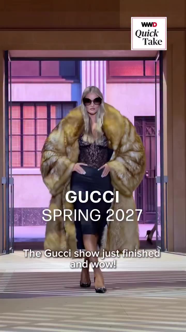 For the @Gucci Spring 2027 collection, @demna recreated a store set with a…