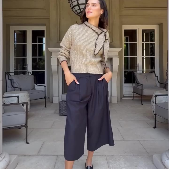 Timeless with a modern twist. The Aubrielle is the knit you’ll reach for again…