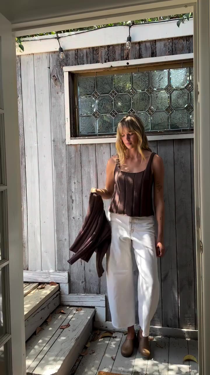 Knit on knit, forever. The Anne Ribbed Knit Tank & Cardigan are the newest duo…