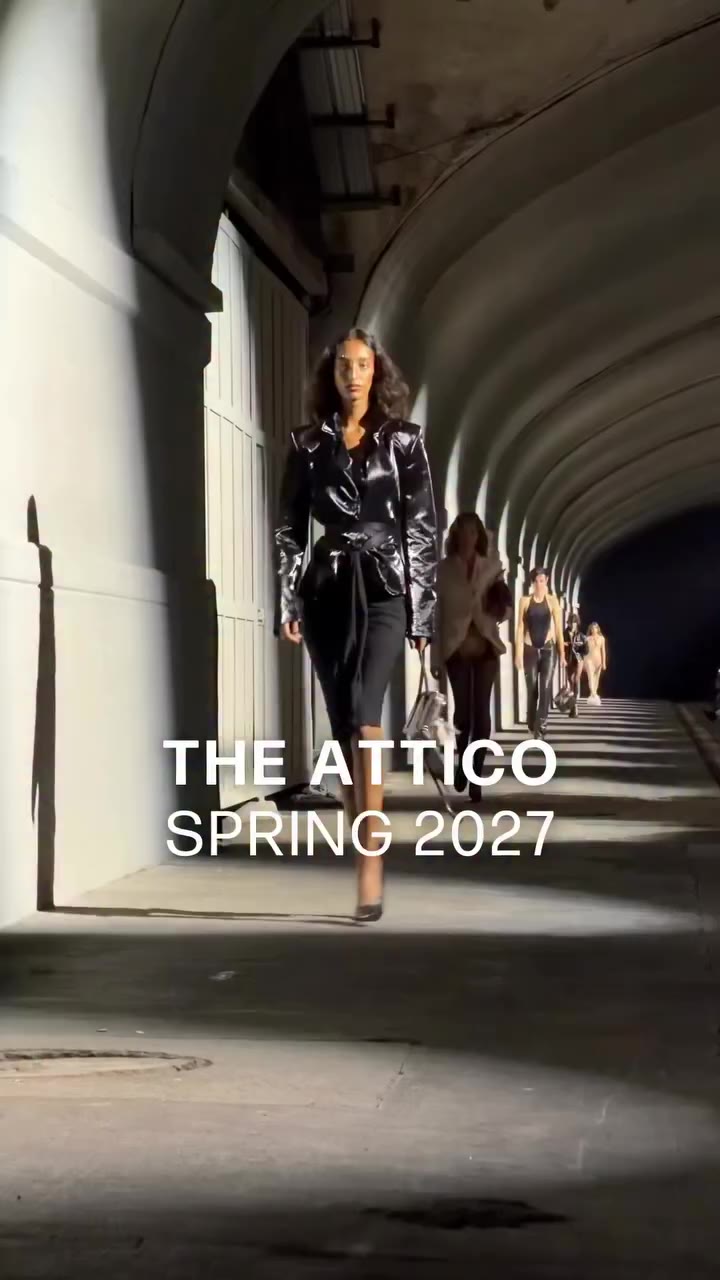 Take a look at @theattico Spring 2027 collection paraded today at…