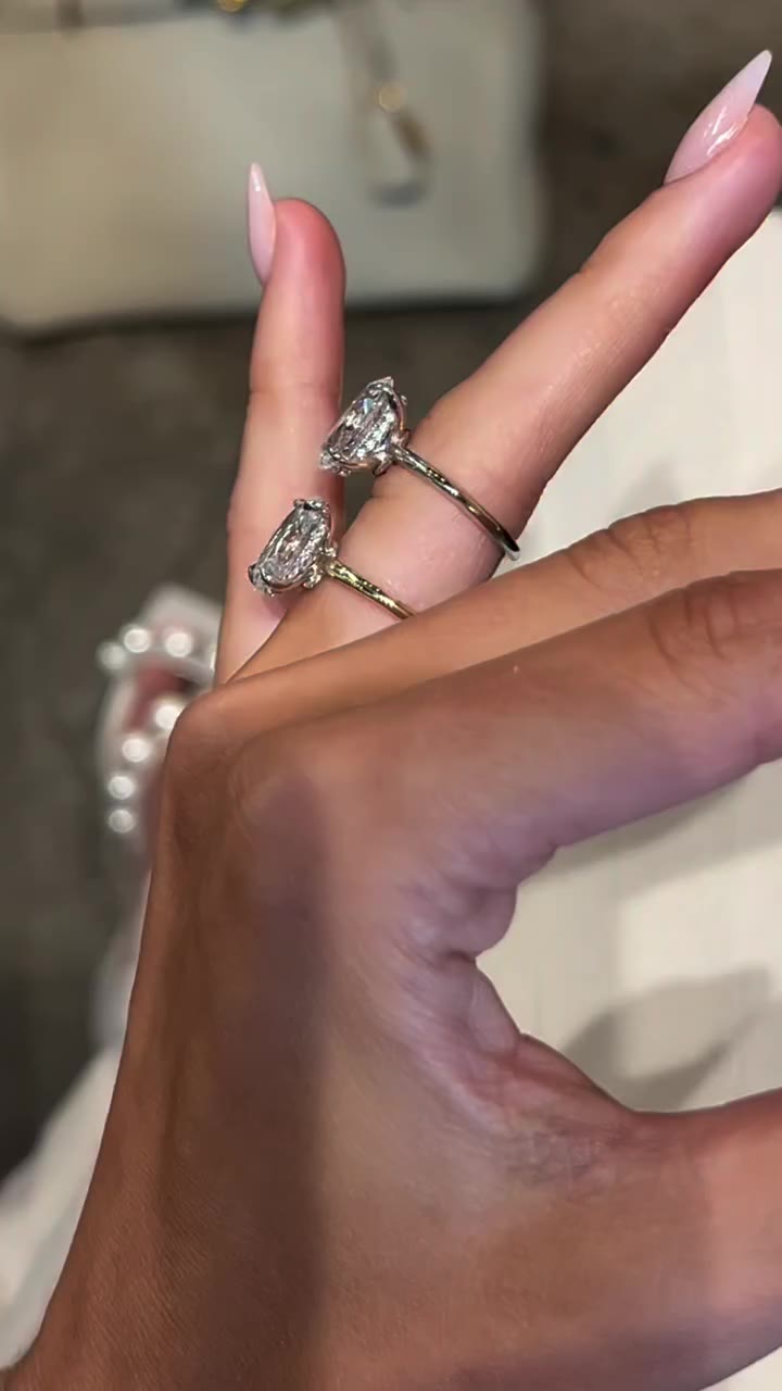 Your favorite oval solitaire is ✨fully stocked✨ Our 4.7 carat Milly is…
