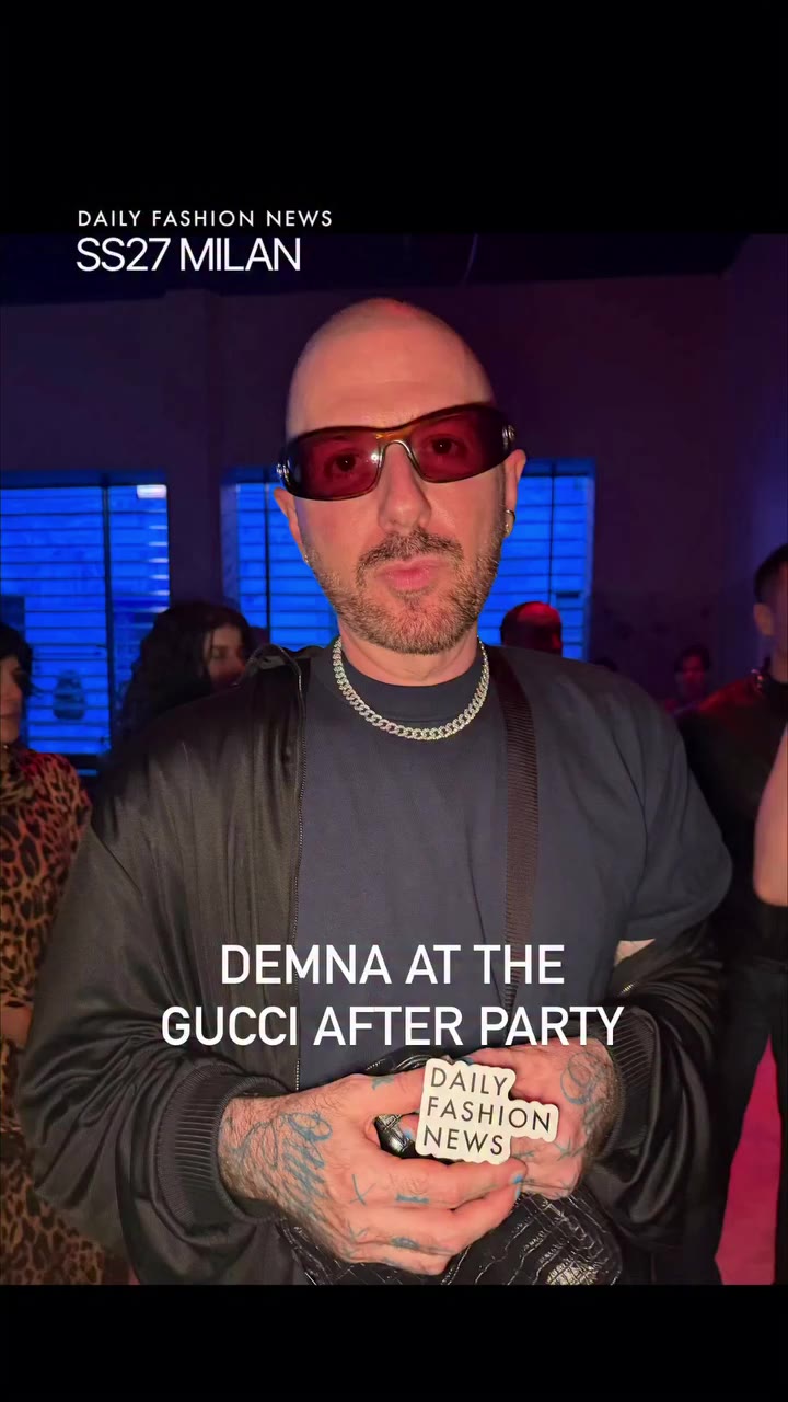 Caught Demna at the Gucci After Party 구찌 애프터파티에서 뎀나를 만났습니다🖤 📍GUCCI AFTER…