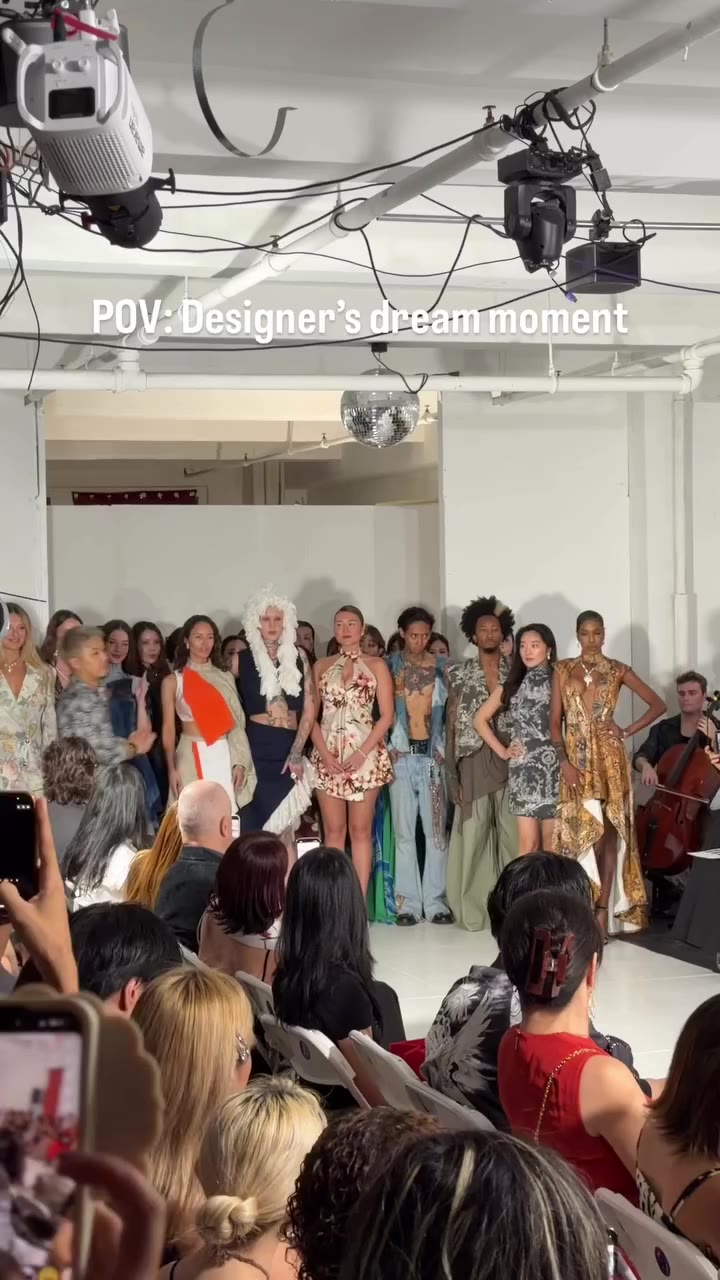 Seeing the full collection on the runway and walking out with the models at…